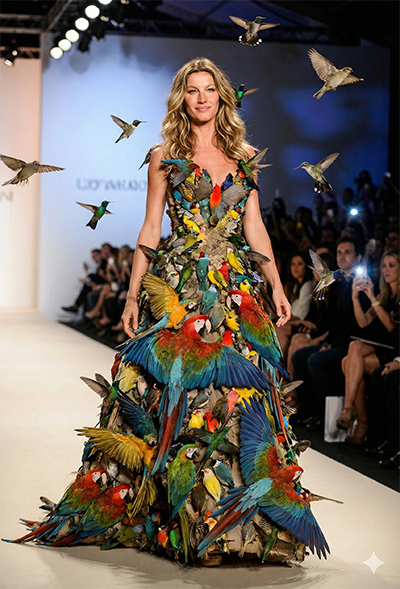 Imagem do prompt Passaros_desfile