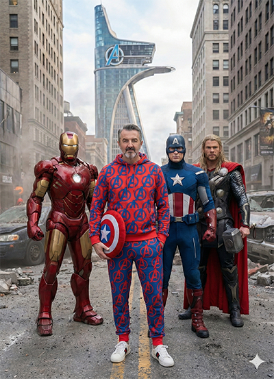Imagem do prompt Vingadores
