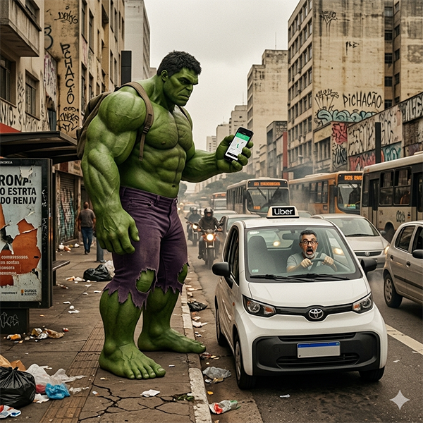 Imagem do prompt Uber_hulk