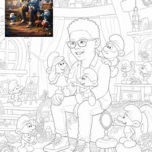 Imagem do prompt Caricatura_pintura_transform uploaded photo clean blackandwhite