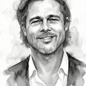 Imagem do prompt Caricatura_pintura_watercolourgrayscale