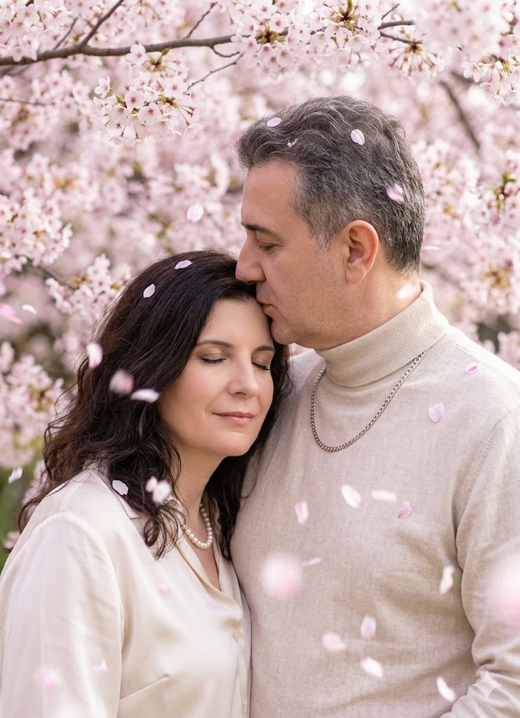 Imagem do prompt Casal_flordecerejeira