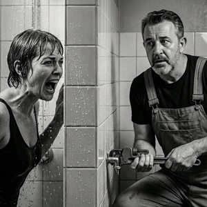 Imagem do prompt Cinema_ultrarealistic blackandwhite cinematic bathroom scene