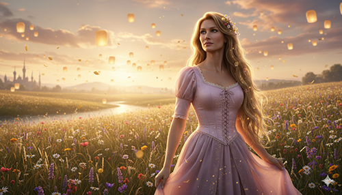 Imagem do prompt Rapunzel