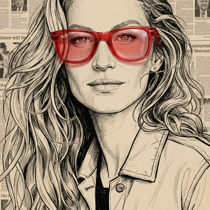 Imagem do prompt Rosto_desenho_highdetail illustration portrait halfbody front