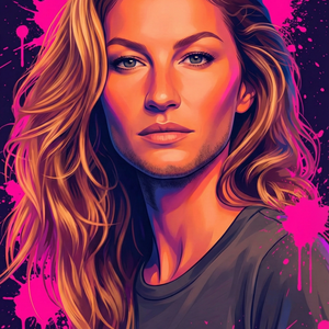 Imagem do prompt Rosto_desenho_pinksplashs