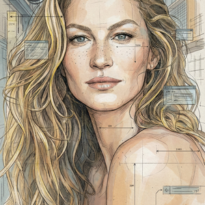 Imagem do prompt Rosto_efeito_create ultradetailed conceptual illustrated portrait