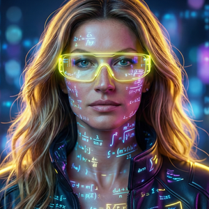 Imagem do prompt Rosto_efeito_nano banana prompt futuristic cyber
