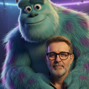 Imagem do prompt Selfie_prompt selfie cinematografica pixar sully