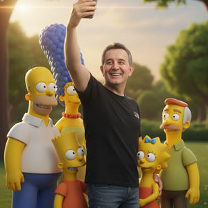 Imagem do prompt Selfie_simpsons