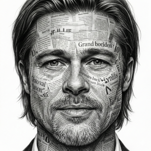 Imagem do prompt Surreal_create hyperdetailed monochrome portrait exactly