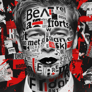 Imagem do prompt Surreal_transform uploaded person highdefinition typographic
